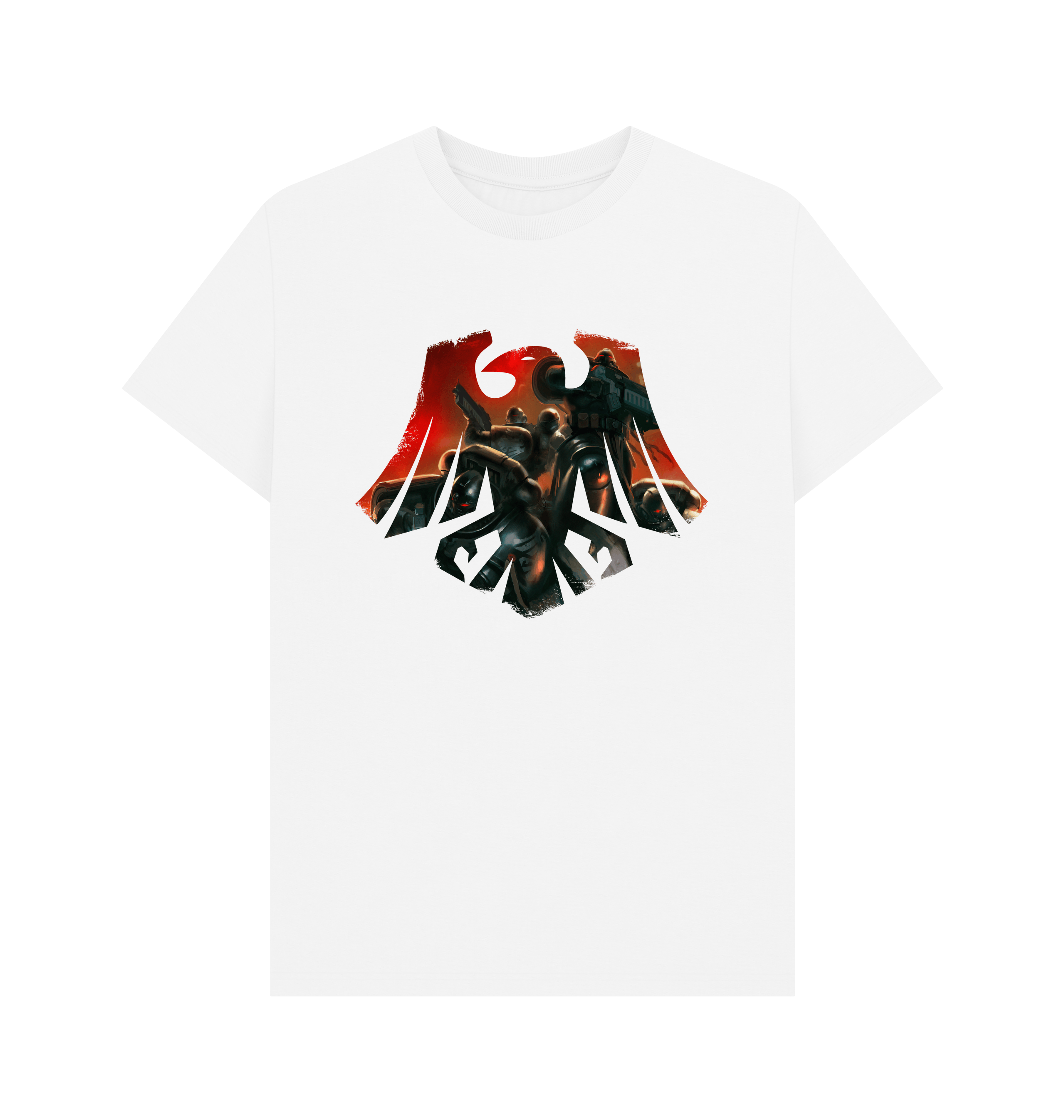 White Raven Guard Icon White T Shirt